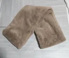 激安❣️スヌード 暖か ボア ベージュ マフラー