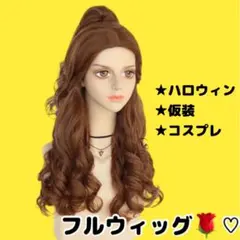 フルウィッグ ウィッグ ロングヘア 巻き髪 ハロウィン コスプレ Dハロ ベルのサムネイル