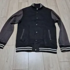 FLASH REPORT ボンバージャケット Mサイズ ブラック/グレー