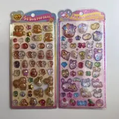 うるちゅるpopseal なっとうちゃん　フワフワらびちゃん