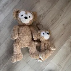 ぬいぐるみセット 大・小 ベージュ