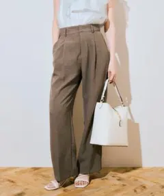 vis ワイドパンツ　Mサイズ　リネンライクワイドパンツ　美easyワイドパンツ