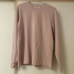 エアリズム　コットンクルーネックTシャツ　長袖　S