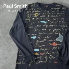 美品！Paul Smith ポールスミス　プリントロンT ブラック　Mのサムネイル