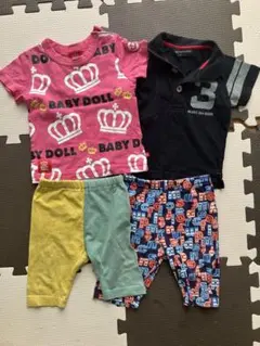 BABYDOLL Tシャツ ポロシャツ パンツ 4点セット 80 ベビー服