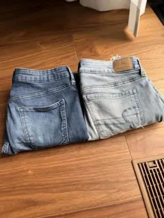 未使用AMERICAN EAGLE ・GAP スキニーデニム　ダメージジーンズ