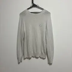 ユニクロ カウズ ウィンター ラムクルーネックセーター　オフホワイト