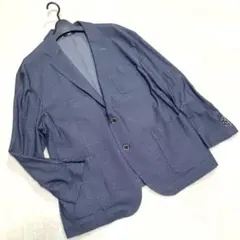 美品 KANSAI BLACK テーラードジャケット3L 大きいサイズ ネイビー