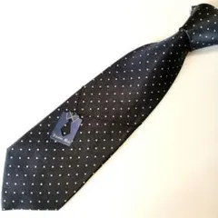 Nicolas Men ドット柄 ネクタイ グレー系