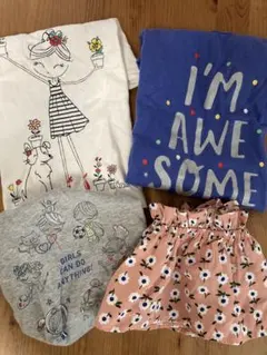 GAP Tシャツ 3点セット 100cm おまけスカート付きのサムネイル