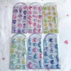 【6枚セット】クーリア クリアジェムステッカー ウォーターシール コンプリート