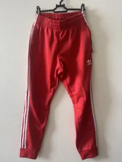 adidas レッド ジャージパンツ L