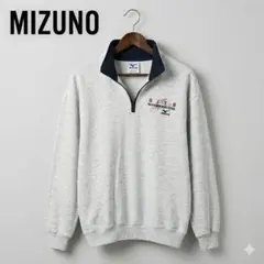 【新品タグ付】MIZUNO ミズノ 大分国体 ハーフジップ スウェット M 刺繍