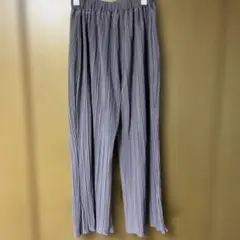 しまむら　プリーツパンツ　Mサイズ ウエストゴム