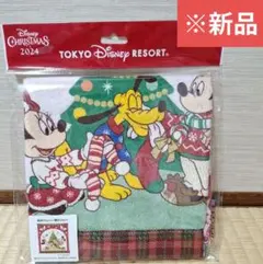 【新品】ディズニークリスマス2024　ウォッシュタオル　ミッキー、ミニー