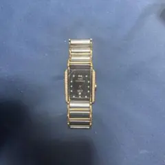 TECHNOS クォーツ 腕時計 ゴールド ブラックのサムネイル
