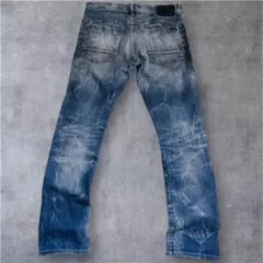 00s archive straight denim 平成 鬼ヒゲ 濃紺 y2Kのサムネイル