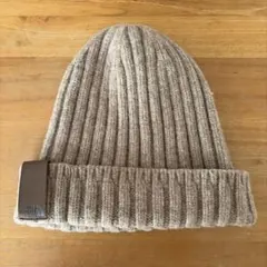 THE NORTH FACE ベージュニット帽
