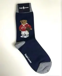 ポロラルフローレン 新品 一部訳あり ポロベア＆バスケットボール柄靴下