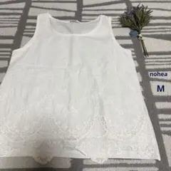 nohea タンクトップ　刺繍　Mサイズ