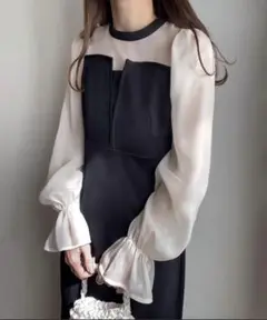 FILLOU レースドッキングマーメイドワンピース