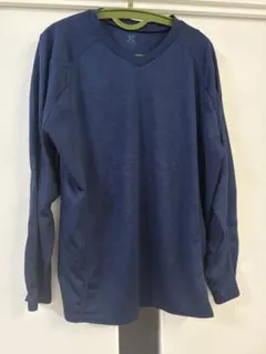 【値下げ】X United アンダーシャツ XO ネイビー メンズ 長袖 野球