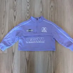 X-girl Stages トレーナー 120 女の子 ハーフジップ ラベンダー