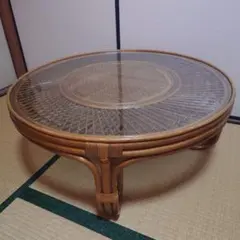 平成ヴィンテージ】カザマ ラタン ローテーブル - メルカリ