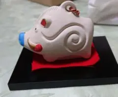 干支 亥 猪 陶器 置物 博多人形