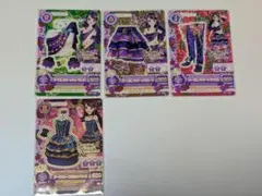 アイカツカード パープルノクターンコーデ ダークブルーコルセットワンピ