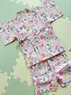 ハローキティ 甚平 95cm以下用 ピンク