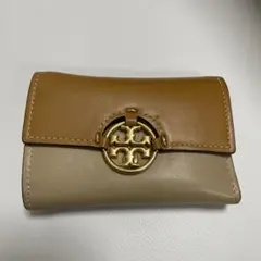 Tory Burch 三つ折り財布 ブラウン/ベージュ