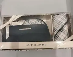 BURBERRY ポーチとハンカチのセット(外箱つき)