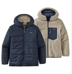 【美品】パタゴニア リバーシブル レディ フレディ フーディ キッズXXL