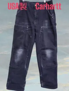 【ヒゲ縦落ち】USA製 Carhartt B01 ダブルニー ペインターパンツ