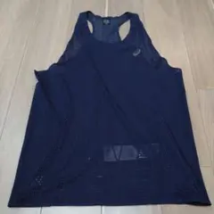 アシックス Asics シングレット ネイビー M