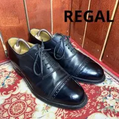 REGAL パンチドトゥ　ブラック　24.5EEE 22 041のサムネイル