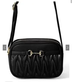 グレイル キルティングレザーショルダーバッグ[tr979] ブラック