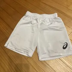 ASICS ホワイト ハーフパンツ 140