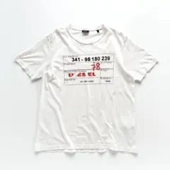 ディーゼル プリント Tシャツ ホワイト【Ｓ】