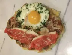 A-3食品サンプルお好み焼まいづる Japanese Fake Food　2個