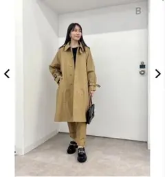 GU and beautiful people トレンチコート ベージュ xs