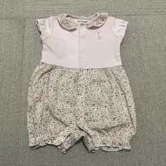 【送料込・匿名】花柄　ロンパース　女の子　70 Sophie la girafe
