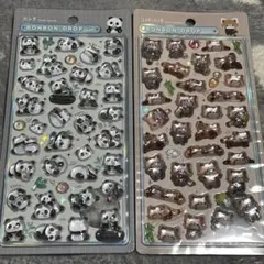 ボンボンドロップシール アニマル パンダ レッサーパンダ 正規品