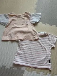 petit main 80サイズ 半袖Tシャツ 2枚セット