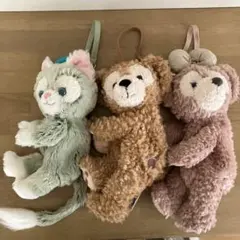 ダッフィー　シェリーメイ　ジェラトーニ　ぬいぐるみポーチ