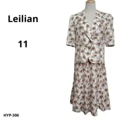 Leilian レリアン スカートセットアップ 花柄 総柄 11 おしゃれ