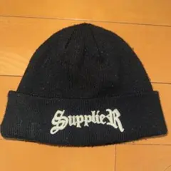 SUPPLIER ニット帽 ビーニー ブラックのサムネイル