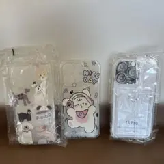犬と猫デザイン iPhone 15 Pro ケース