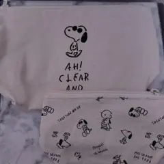 ユニクロ　PEANUTS×長場雄　スヌーピー ポーチセット